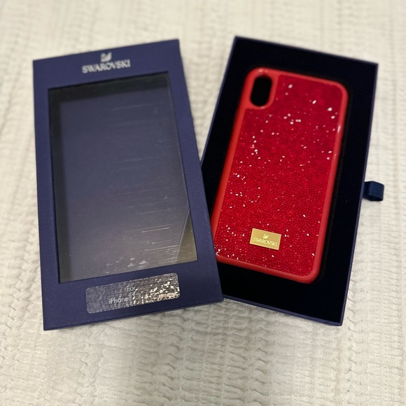 Swarovski iPhone X/XS case - red - Picture 4 of 5